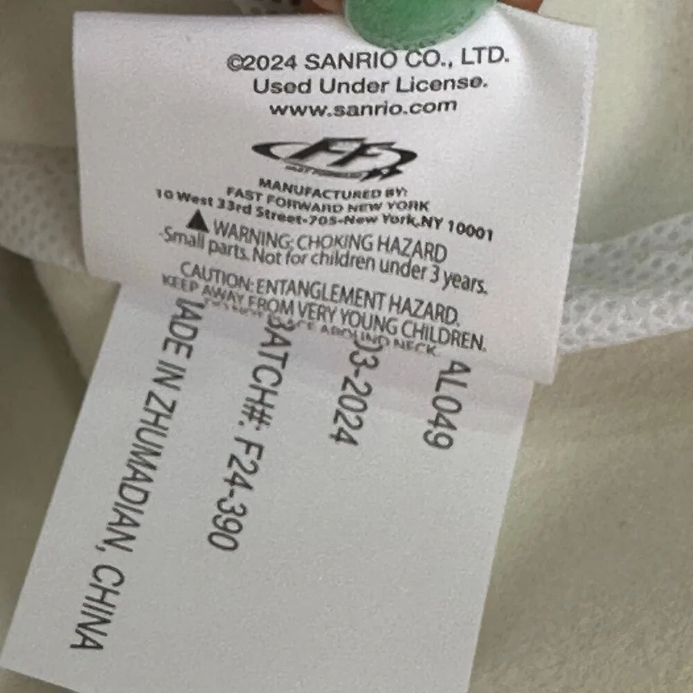 Hello Kitty Mini Backpack White Red Bow Faux Leather Sanrio 10" - Picture 13 of 16